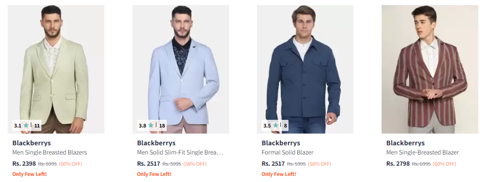 Image of Blackberrys Men Blazers up to 60% Discount