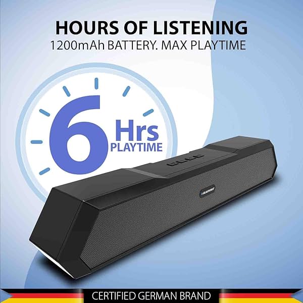 Image of Blaupunkt Newly Launched SBA15 14W Bluetooth Soundbar I 1200 mAh Battery I 