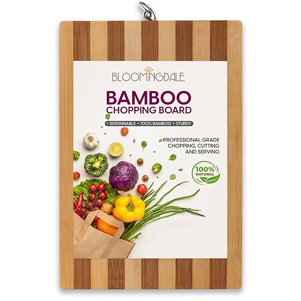 Image of Bloomingdale Wooden Chopping Board for Kitchen - Large Size