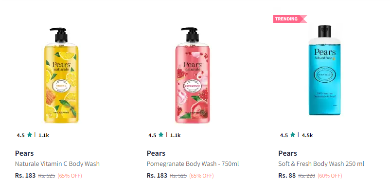 Image of Body Wash And Shower Gel Minimum 60% Discount 