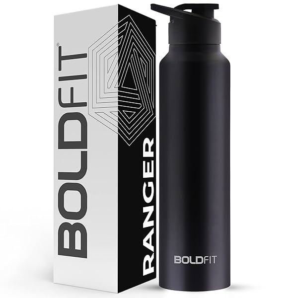 Image of Boldfit Water Bottles Stainless Steel Water Bottle 1 Litre Steel Water Bottles