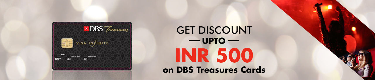 Image of BookMyShow:Get 50% off with DBS Bank Platinum and Infinite Debit cards