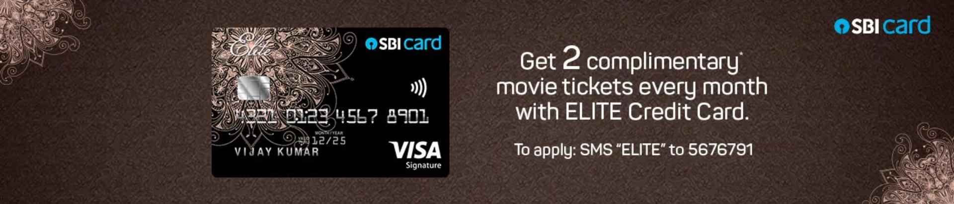 Image of BookMyShow Offers : Get 2 free movie tickets per month or ₹500 off with SBI Signature/Elite credit card