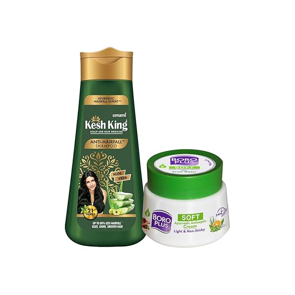 Image of BoroPlus Soft Ayurvedic Antiseptic Cream 50gm (Free Kesh King Shampoo 30ml)