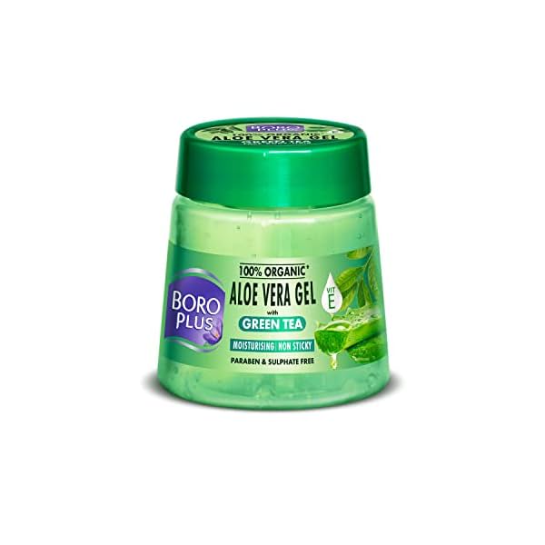 Image of Boroplus Aloe Vera Gel With Green Tea 100% Organic For Skin & Hair