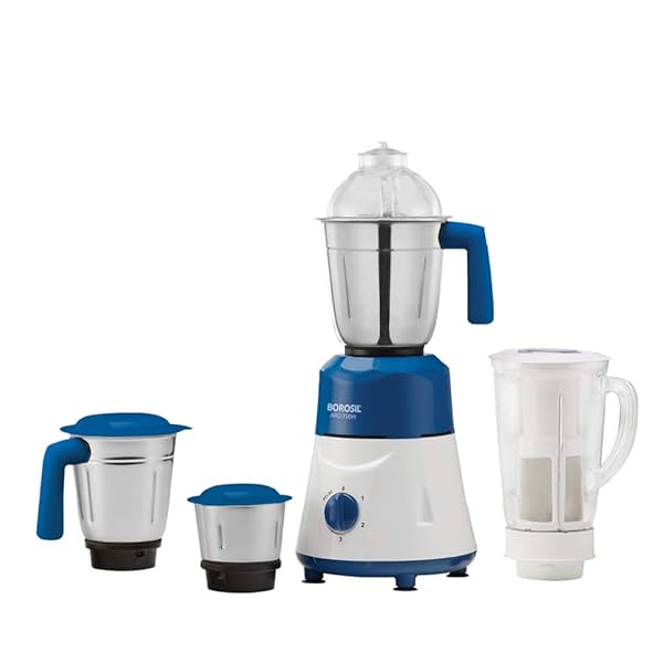 Image of Borosil ARO Mixer Grinder (750 Watts, 4 Jars, 3 Stainless Steel Jars)