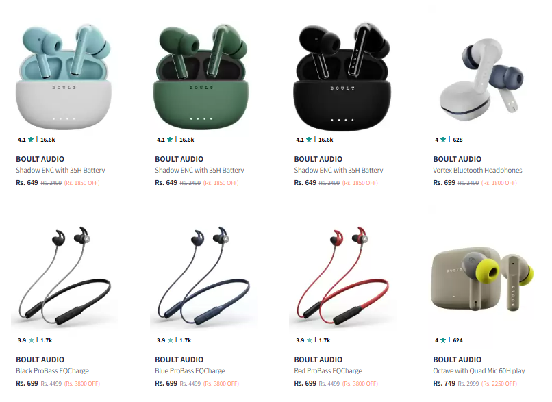 Image of Boult Audio Earphones Starting At ₹649