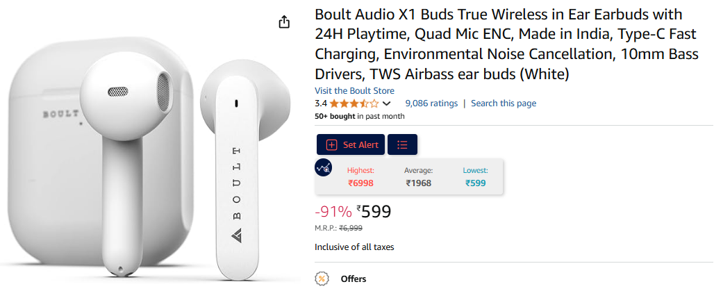 Image of Boult Audio X1 Buds True Wireless in Ear Earbuds