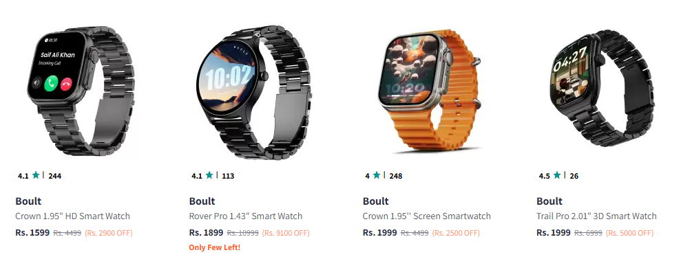 Image of Boult Smart Watch Starting At @₹1599