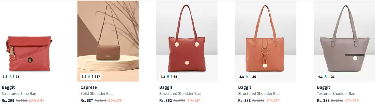 Image of Branded Handbags min. 80-89% Discount