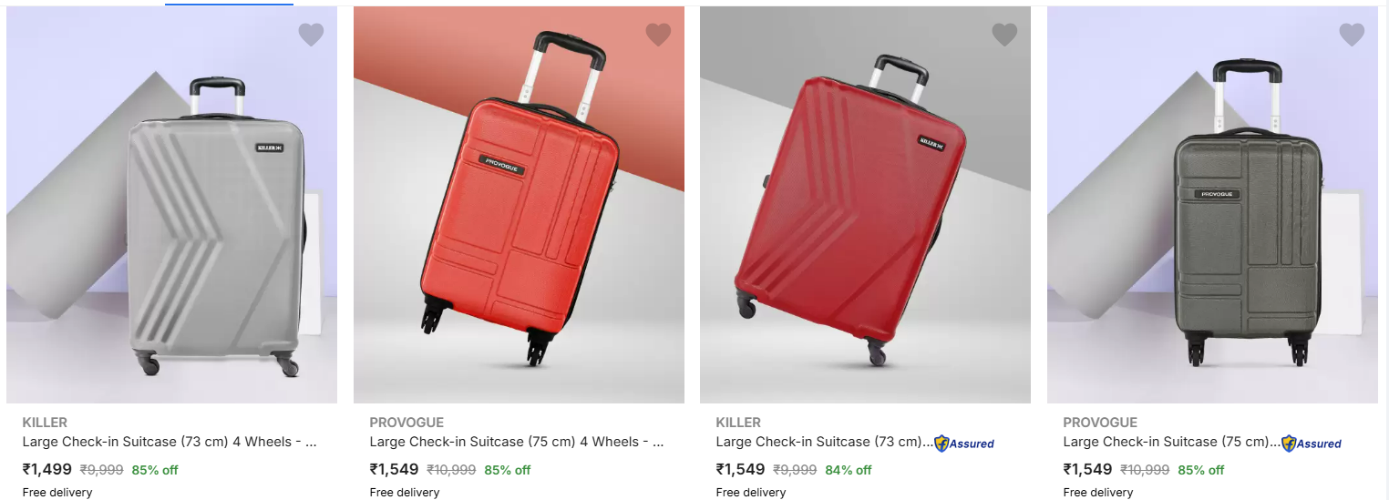 Image of Branded Large Check-in Suitcase up to 86% Discount 