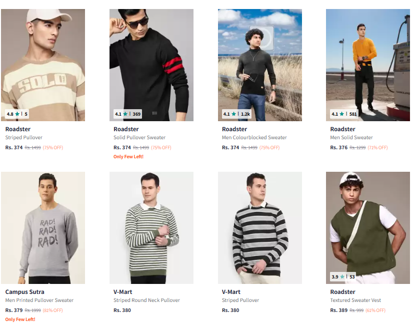 Image of Branded Men Fashion Sweatshirt up to 80% Discount