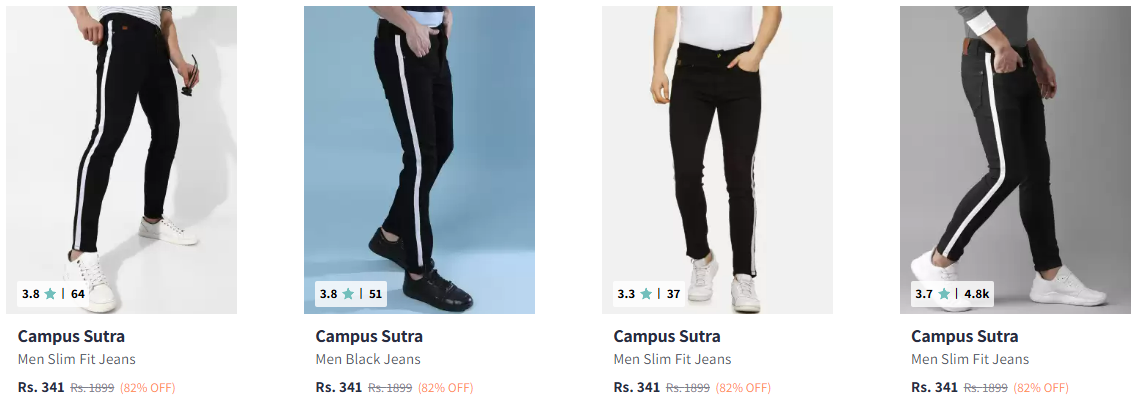 Image of Branded Men Jeans at Minimum 80% Discount 