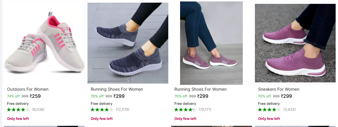 Image of Branded Women Shoes Starts @ ₹259