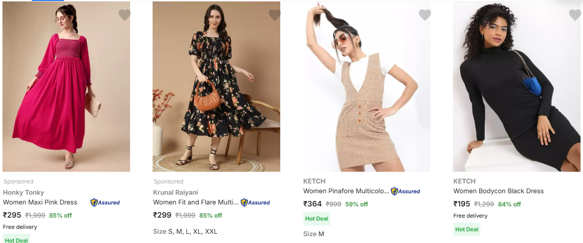 Image of Branded Women's Clothing Starting Price @ ₹295