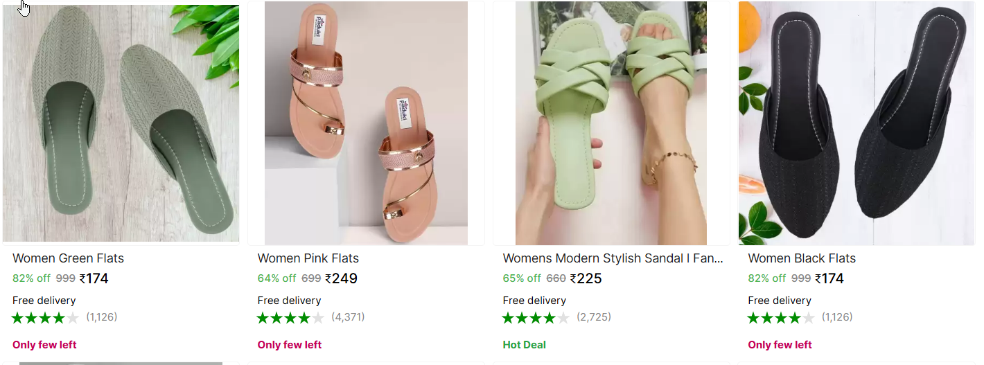 Image of Branded Women's Footwear Starts From @ ₹174