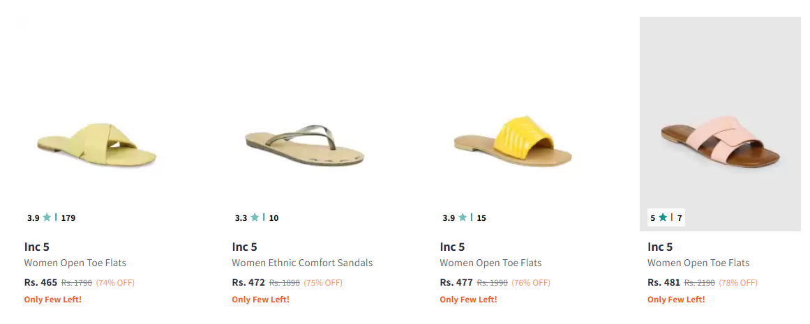 Image of Branded Women's Footwear Starts at ₹465