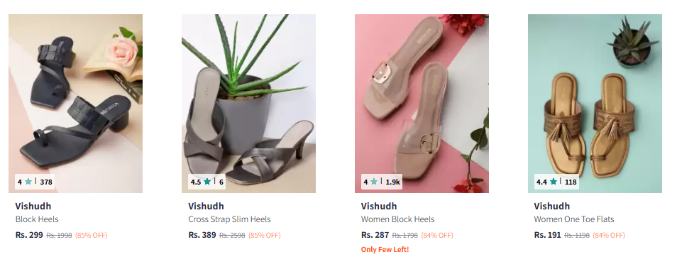 Image of Branded Women's Heels Starting Price @ ₹191