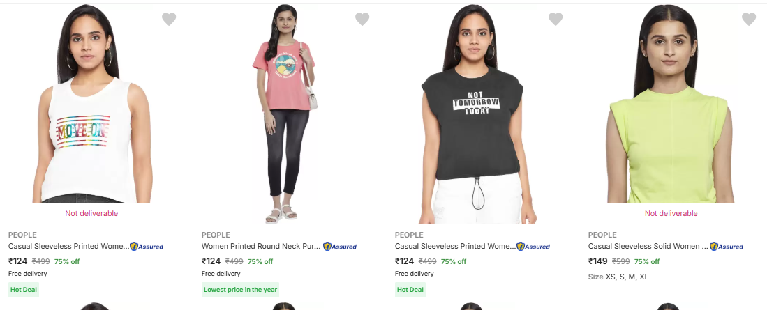 Image of Branded Women's clothes Starting Price @ ₹124