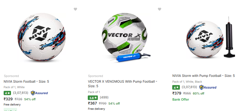 Image of Branded footballs up to 75% Discount 