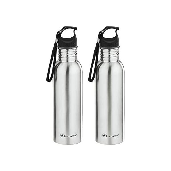 Image of Butterfly ECO Stainless Steel Water Bottle (Pack of 2) - 750 ML