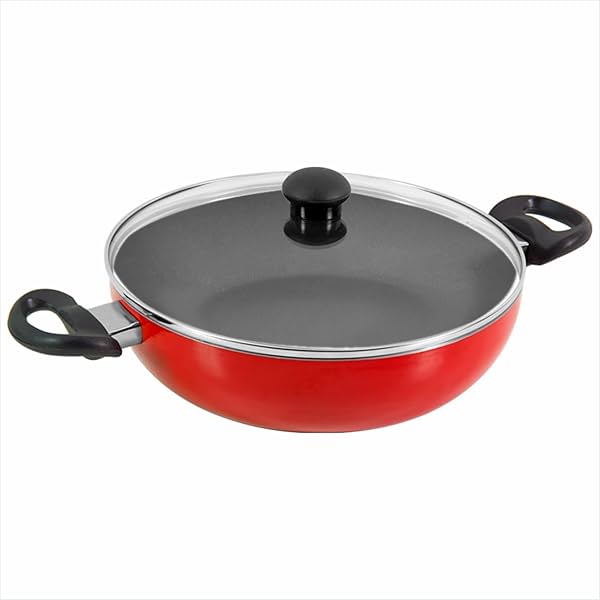 Image of Butterfly Rapid Non Stick Kadai with Glass Lid | 2.4 Litre | 240 MM |.