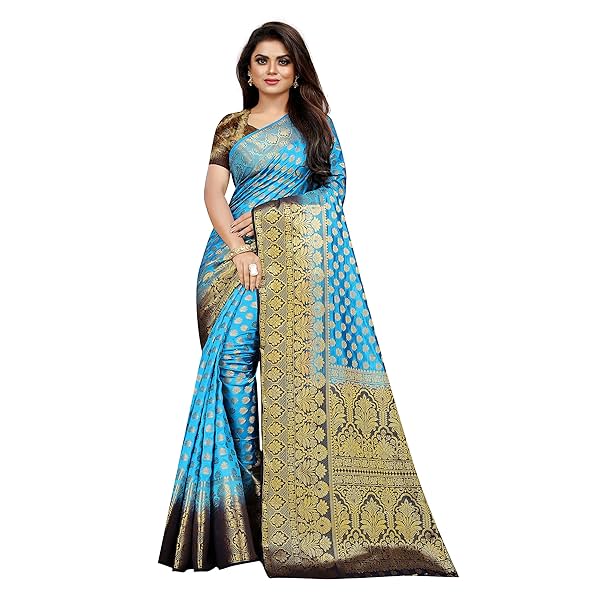 Image of C J Enterprise Women's Banarasi Saree 