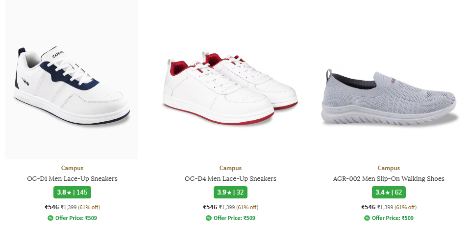 Image of CAMPUS OG-D1 Men's Sneakers Minimum 50% Discount