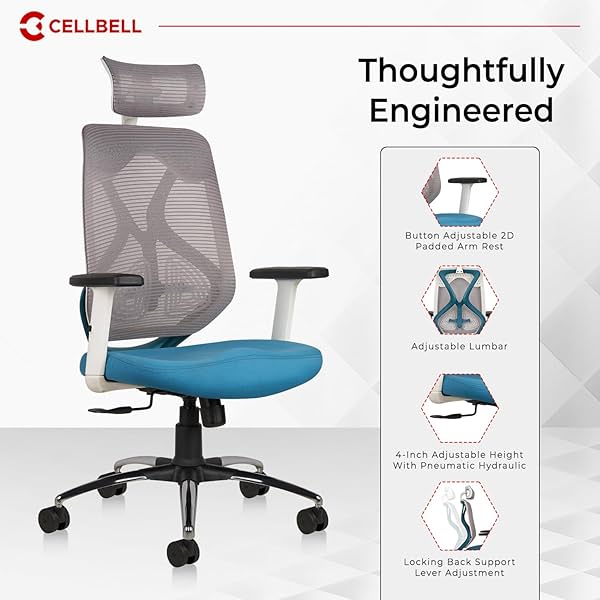 Image of CELLBELL C190 High Back Mesh Ergonomic Office Chair