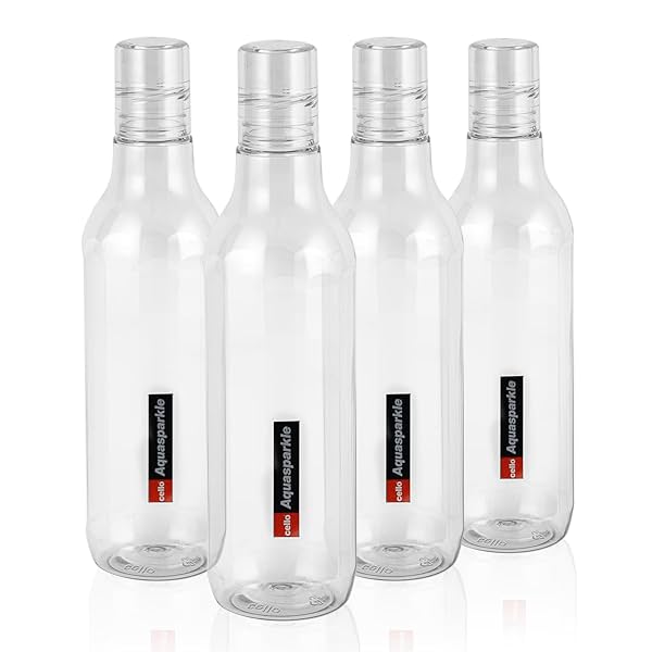 Image of CELLO Aqua Sparkle Water Bottle 1000ml Set of 4