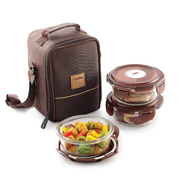 Image of CELLO MF Glassy Seal O Fresh Glass Lunch Box