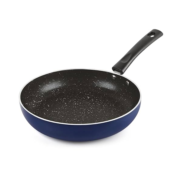 Image of CELLO Regal Non Stick Blue Fry Pan with Spatter - 22cm