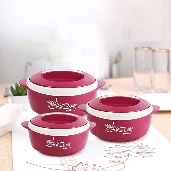 Image of CELLO Sapphire Insulated Inner Steel Casserole Set of 3