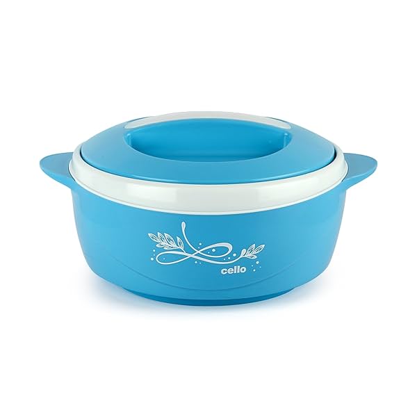 Image of CELLO Sapphire Insulated Inner Steel Casserole for Roti, 1310ml, Blue