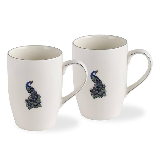 Image of CELLO Tierra Mirage Mor Decor Decal Mug Set of 2, 230ml