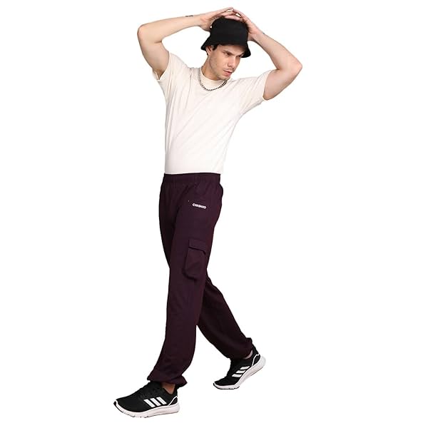 Image of CHKOKKO Men Casual Track Pant Regular Fit Lower with Pocket