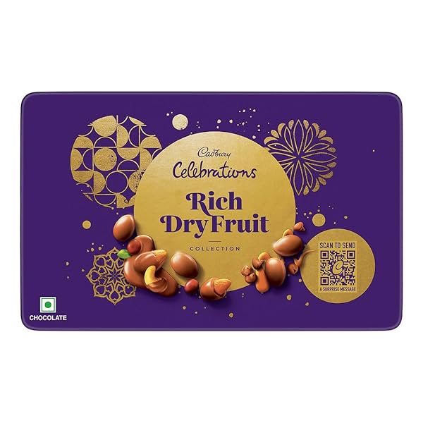 Image of Cadbury Celebrations Rich Dry Fruit Collection Chocolate Diwali Gift Pack, 177 g