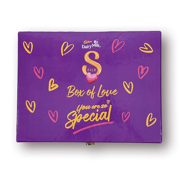 Image of Cadbury Dairy Milk Silk Assorted Valentine's gift Chocolates Box of Love with Photo Frame, 394 g