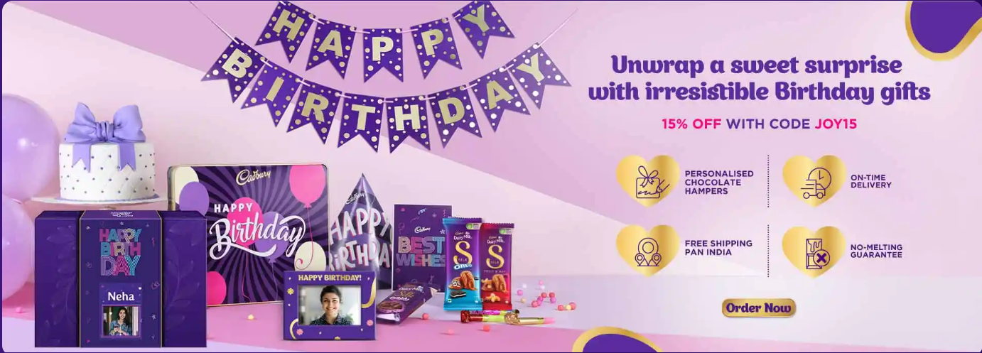 Image of Cadbury Offer: Extra 15% off on Gadbury Chocolate Gift set By Using Code