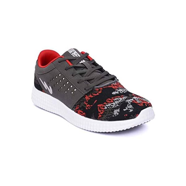 Image of Campus Battle X-9 DGRY/RED Running Shoes 