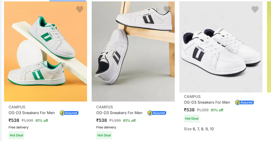 Image of Campus Men’s Casual Shoes starting at just ₹538