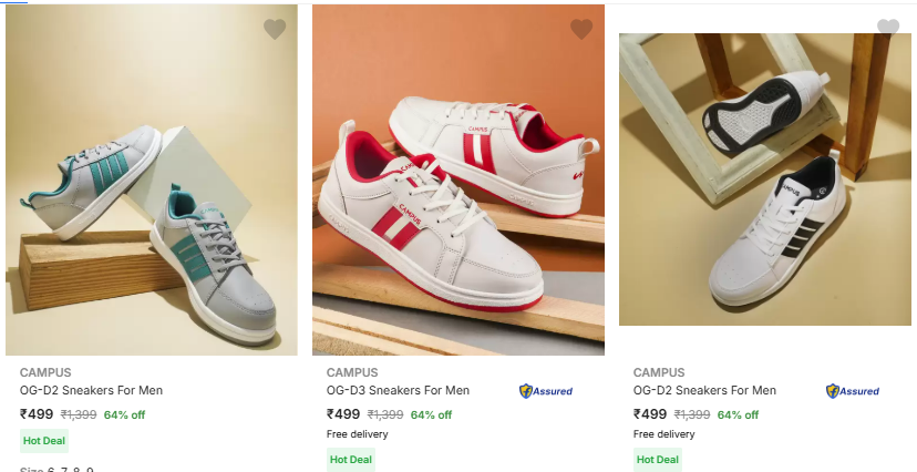 Image of Campus Men's Shoes Starting At ₹499