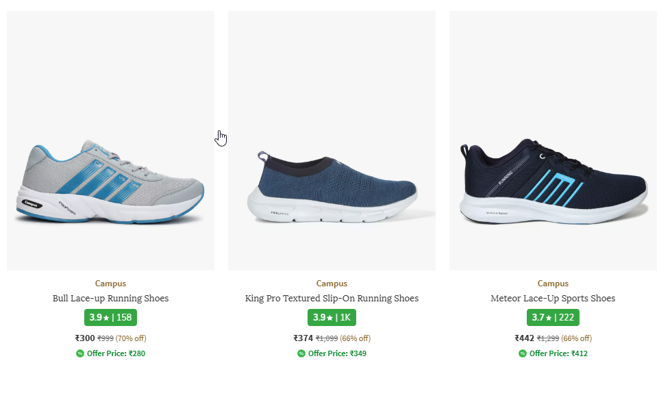 Image of Campus Shoes For Mens's Starting at ₹300 (70%Discount)