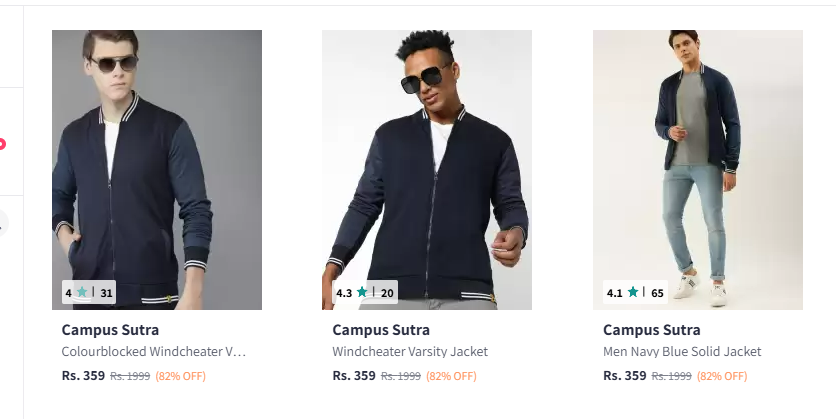 Image of Campus Sutra Jackets For Men & Women starting at just ₹359