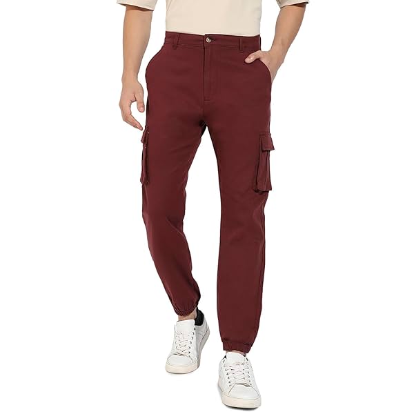 Image of Campus Sutra Men Cargo Pants