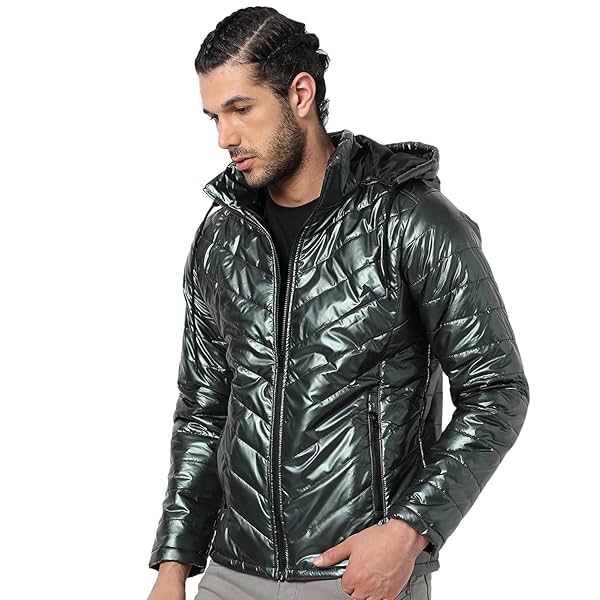 Image of Campus Sutra Men's Quilted Puffer Jacket 