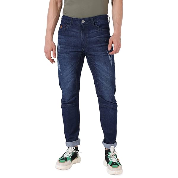 Image of Campus Sutra Men's Regular Jeans