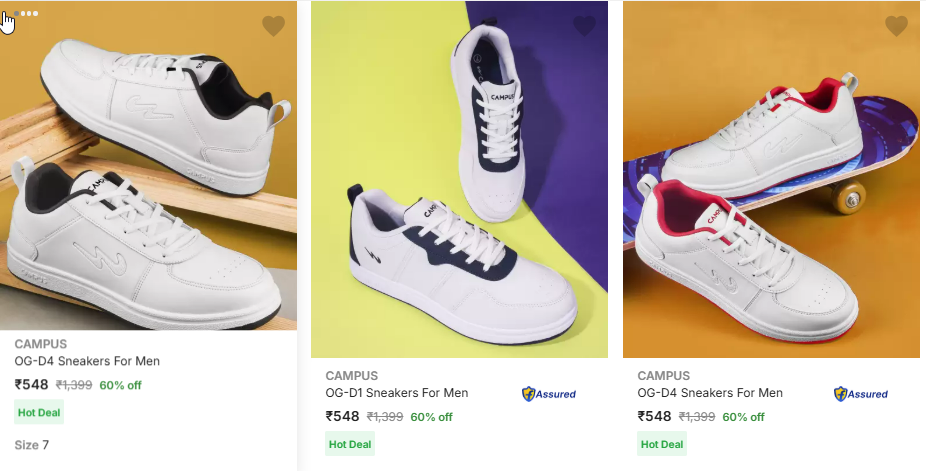 Image of Campus men shoes Starts @ ₹548