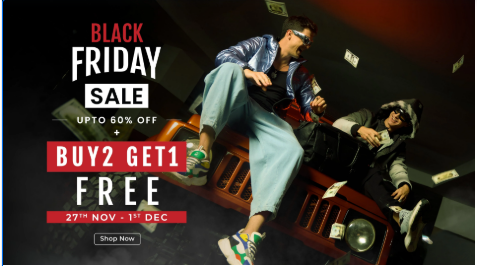 Image of Campussutra Black Friday Sale: Upto 60% Discount+ Buy 2 Get 1 Free On Men's Branded Wears