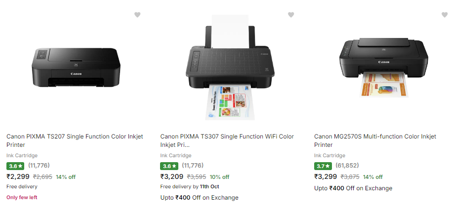 Image of Canon printer Starting At ₹2299